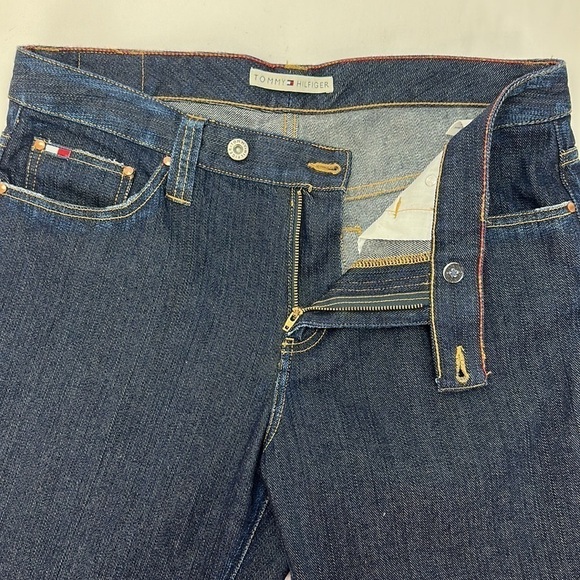 Tommy Hilfiger Straight Leg Jeans Size 12 Dark Wash Denim - Picture 8 of 15